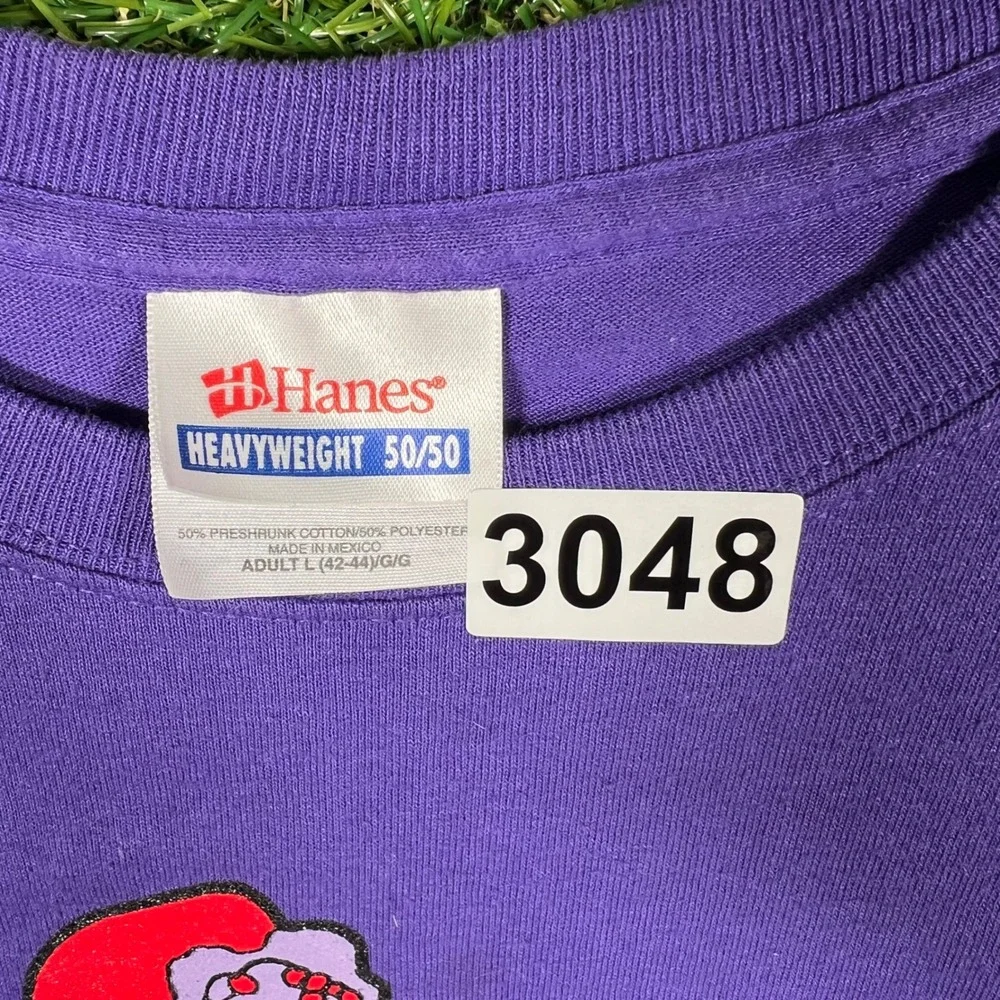 Hanes Heavyweight Red Hot Mamas Graphic T-Shirt Purple Mens‎ Large Vintage